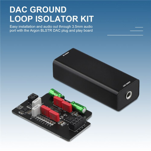 For Raspberry Pi 5 Argon BLSTR DAC with Ground Loop Isolator (Add- for Argon ONE V3 Only) 2