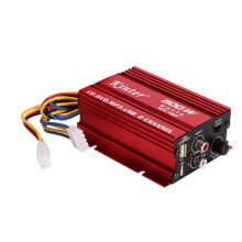 KINTER Car Audio Amplifier 12V Cable 2 Channels Stereo Amplifier Amp Subwoofer USB Port Mp3 Car Audio Amplifier