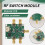 4X HMC7992 0.1-6GHz RF  Module Single Pole Four Throw  Non-Reflective 4