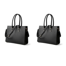 2X Sac D'Ordinateur Portable Femmes 15,6 Pouces Sac à Main de Travail Informatique Sac à Main en Cuir Sac de Bureau D'Affaires