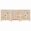 VidaXL vidaXL Sideboard 3 pcs White 180 x 33.5 x 75 cm Solid mango wood 5