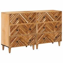 vidaXL Storage Cabinets 2 pcs Brown 60 x 33.5 x 75 cm Solid Mango Wood