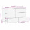 VidaXL vidaXL Sideboard 2 pcs White 120 x 33.5 x 75 cm Solid mango wood 12