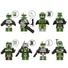8PCS Star Wars Clone Troopers Minifigures Toys