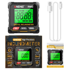 ANENG Magnetic Digital Angle Gauge Laser 360Inclinometer ANENG Laser Protractor 0.05 Accuracy Level Box Wood Working B