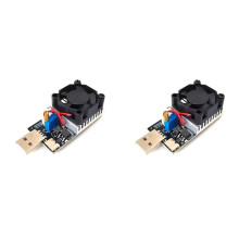 2X 3.7-20V 3A 25W Load Tester Electronic Test Resistor Module USB&Type C Interface Adjustable Constant Current