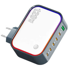 New Universal 120W GaN Charger with Multiple PD ,100W Fast Charging for Mobile Phones,Tablets,and Laptops EU Plug