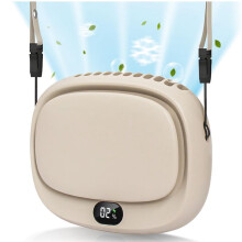 New 1800mAh Handheld Fan Multifunction Neck Hanging Fans 5 Speed USB Rechargeable Fan with Display Screen