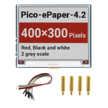 Écran EPaper 4,2 Pouces pour Raspberry Pi , Encre Électronique Rouge/Blanche/Noire, 400 X 300 Pixels, Interface de Communication SPI