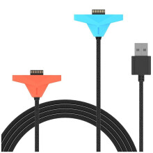 For 2 Magnetic Charging Cable 2.5M 5V 200mA Gamepad Fast Charging Plug and