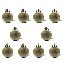 10X Large Bronze Embossed Chinese Style Nostalgic Retro Dragon Pocket Watch