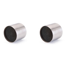 2X Motorcycle Exhaust Muffler Catalyst DB Killer Silencer Noise Sound Eliminator for Akrapovic, 53mm
