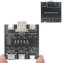 DT3 Data Cable Detection Board Type-C Micro USB C Cable Tester Short Circuit Off Switching Diagnose Tool