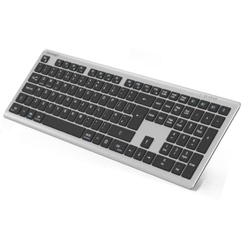 TeckNet TECKNET Wireless Keyboard Bluetooth 5.0 4 Device UK Layout Rechargeable Slim