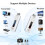 Wireless -Compatible Transmitter and Receiver: Plug &  Portable Wireless Extender Kit Support 2.4/5G, 4K Decode 5