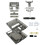 Replacement Shell Case for  SNES SFC US Version Retro Gaming Consoles Translucent Case Transparent Black 5