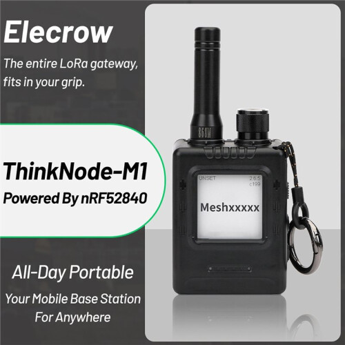 Think Node M1 Meshtastic LoRa Node WiFi L NRF52840 SX1262 with Eink Screen GPS Solar Powered BLE Low Power 915MHz 2