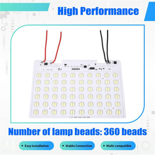 LED Light Board Lamp Beads Integrated Light Source Board with Flash 200W 3.2V 360 Beads Support Solar Board Battery DIY 2