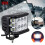 4X Auto Triple Side Lighted Work Light Dome Light Burst Flashing Headlight Spotlight Strobe Light LED Auto Supplies E 2