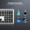 TeckNet TECKNET Wireless Keyboard Bluetooth 5.0 4 Device UK Layout Rechargeable Slim 3