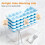 Ice Tray Set with Lid and Bin - Silicone Ice Trays for Freezer, Stackable Storage Container & Scoop 1