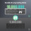 TeckNet TECKNET Wireless Keyboard Bluetooth 5.0 4 Device UK Layout Rechargeable Slim 5