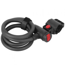 Wheelup Mountainbike slot met extra sterke stalen kabel, antidiefstalbeveiliging en 2 sleutels (1,2 m).