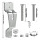 Wall Mount Spare Tire Carriers Kit for Trailers and Enclosed Trailers 7