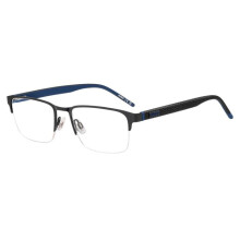 Óculos de Grau Hugo HG 1397 55/19/145 Metal preto fosco Armações MASCULINO HG 1397