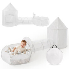 Tent tunnel kind - MAMABRUM - Mamabrum 3-in-1 - Pop-up kasteel - Ballenbad - Modulaire tunnel