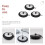 Rubber Choke Bathtub Drain Stopper with Chain 3 Pcs 2