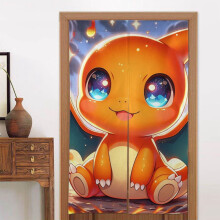Tenda divisoria per porta Charmander, tenda oscurante per la privacy, arazzo decorativo per camera da letto, cucina, bagno, 34x56 pollici