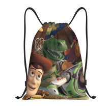 Mochila dobrável Toy Story Classic com cordão, ideal para esportes, fitness e viagens na praia. Unissex.