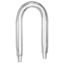 Tubo difusor de CO2 para aquário, tubo de vidro em forma de U, tubo refinador de CO2 em forma de U.