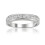 1 karat TW prinsesseslebet diamant i platin vielsesring 1
