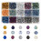 2400PCS4mm ηλεκτρολυτικές πολύχρωμες χάντρες Bicone, πολύπλευρες χάντρες Briolette από 1