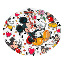 Jupe de sapin de Noël Mickey Mouse, douce et amusante, pour une décoration de Noël champêtre de 91 cm (36 pouces).