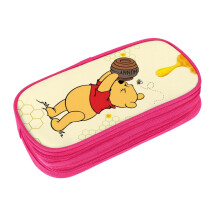 Winnie de Winnie de Pooh pennenetui, duurzaam, met grote opbergruimte voor schoolspullen, kantoor, universiteit, tieners, meisjes en volwassenen.