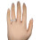 1 karat TW prinsesseslebet diamant i platin vielsesring 4