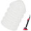 Lot de 5 recharges de microfibres GFRED pour balai vapeur Vileda, blanches, 1
