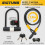 SIGTUNA Bicycle Lock - Yellow - 1.2m Cable - 16mm - 3 Security Keys 2