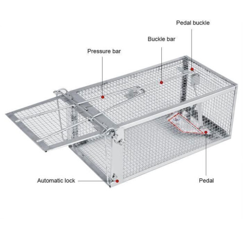 27 x 14 x 12 cm Professional Mouse Cage Trap for Catching Rats --AIM 1