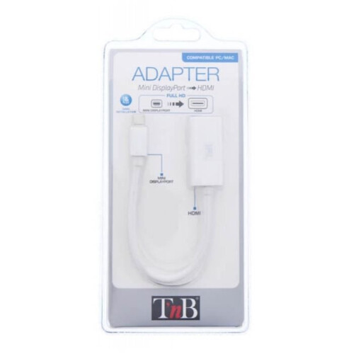 Videoadapter – T'nB – MIDPHDMI – Mini DisplayPort auf HDMI – 1080p – Ultrakompakt 2