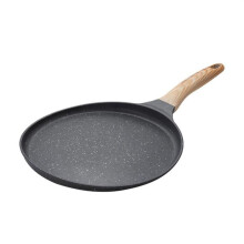 Crêpepan met antiaanbaklaag, dosa-pan met granieten coating om te koken, platte pan voor tortilla's, omeletten, crêpe-maker
