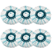 Cabezales de repuesto para la fregona de disco Leifheit Clean Twist/Clean Twist Ergo, fregona de microfibra para todo tipo de suel
