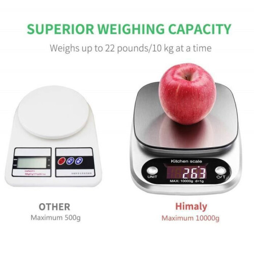 Ηλεκτρονική ζυγαριά κουζίνας 10kg/1g, υψηλής ακρίβειας, οικιακή ζυγαριά τροφίμω 1