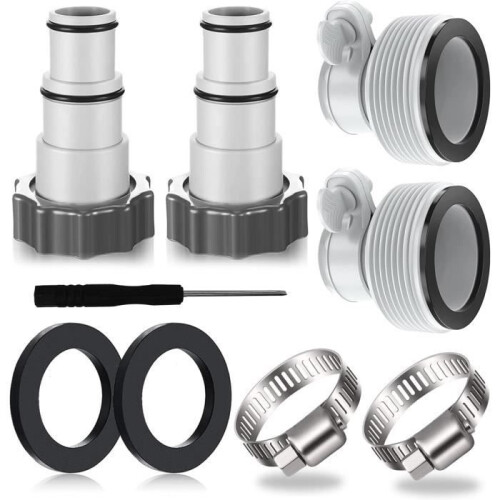 Αντάπτορας σωλήνα πισίνας για Intex 32-38 mm - AQSACOKIYA - Συσκευασία 9 προσαρμογέων πισ