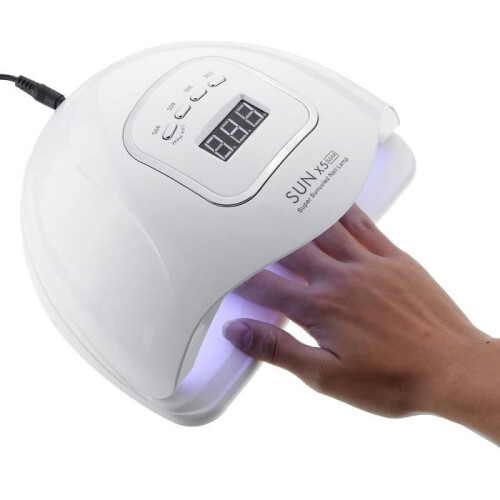 TEMPSA Λάμπα νυχιών UV LED 120W Επαγγελματικό στεγνωτήριο νυχιών - Διπλή πηγή UV/LED, 2