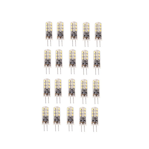 20x Λάμπα LED G4 1.5W 24 SMD 3014 Θερμό Λευκό 12V