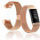 Βραχιόλι Milanese Loop συμβατό με Fitbit Charge 3 & Fitbit Charge 4, Ρυθμιζόμενο μεταλλικό λουρ 1